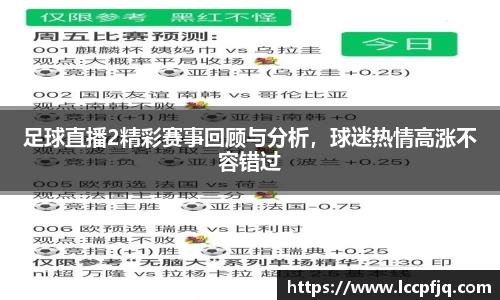 足球直播2精彩赛事回顾与分析，球迷热情高涨不容错过
