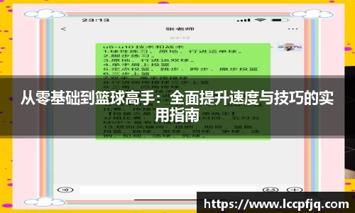 从零基础到篮球高手：全面提升速度与技巧的实用指南